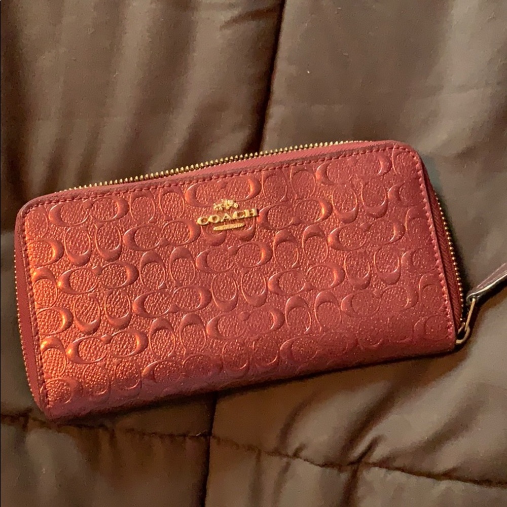 Coach Accordion Zip Wallet